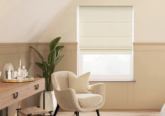 Grandeur, Pearl White - Roman Blind - Image 3